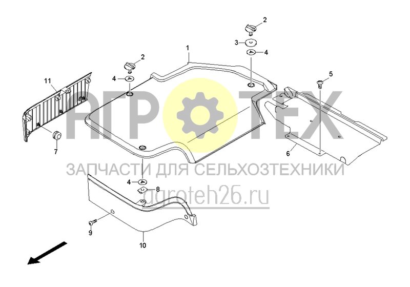  Облицовка (ETB-0000004363)  (№4 на схеме)