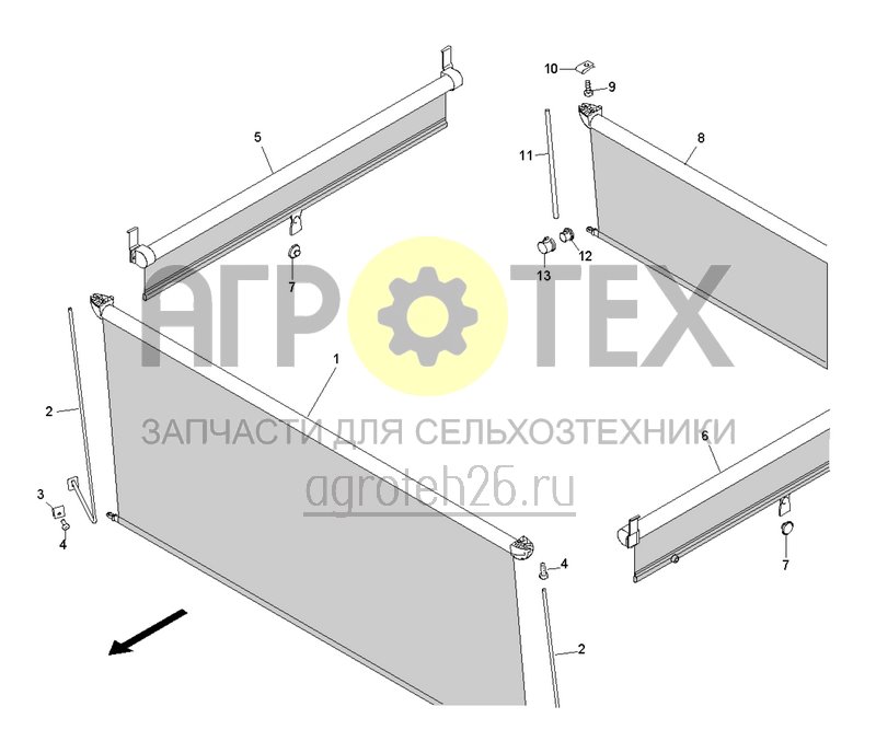 Чертеж  Солнцезащитная шторка (ETB-0000004370) 