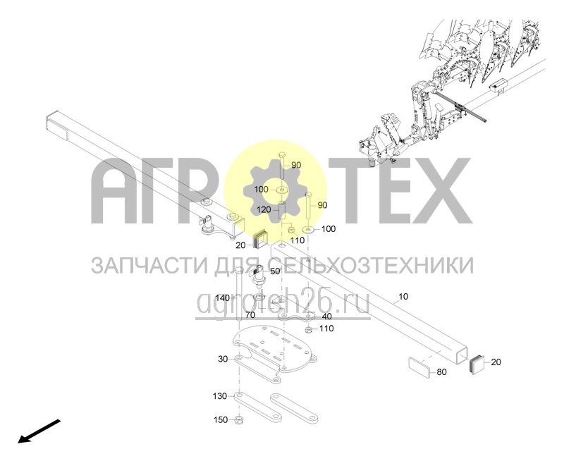 Чертеж  Обозначение спереди (ETB-0000004403) 