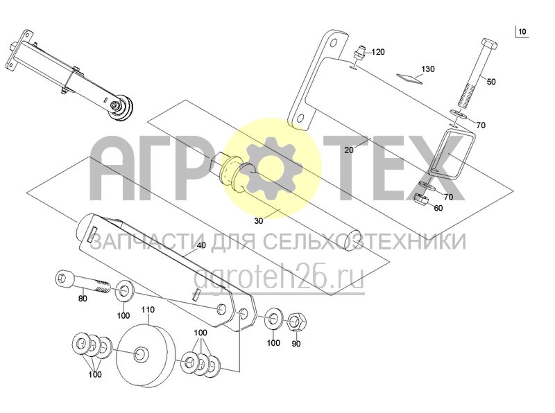 Чертеж  Стояночный тормоз (ETB-0000004408) 