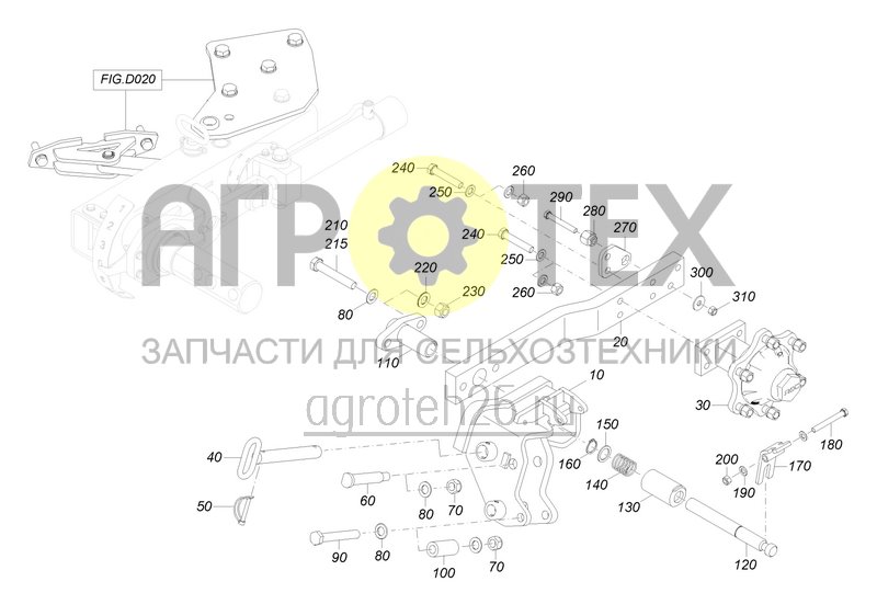 Чертеж  Гидравлическое комбинированное колесо переднее (2) (ETB-0000004545) 