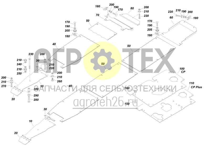 Чертеж  Дно UX 7601 и UX 8601 (ETB-0000004550) 