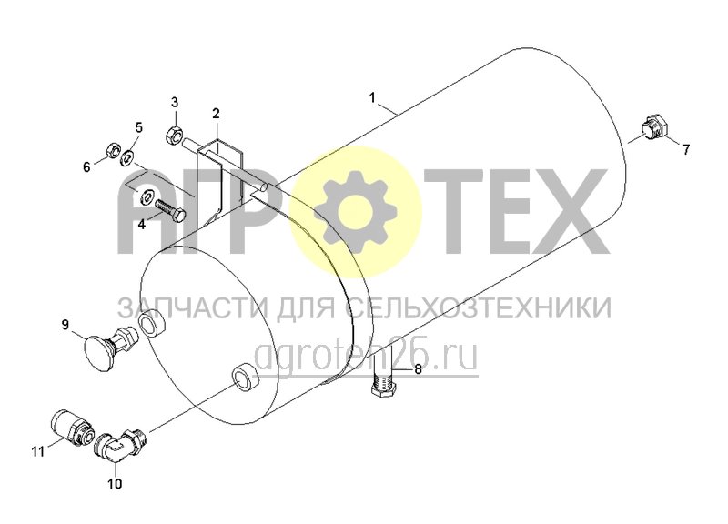 Чертеж  Пневматическая тормозная система (2) (ETB-0000004555) 