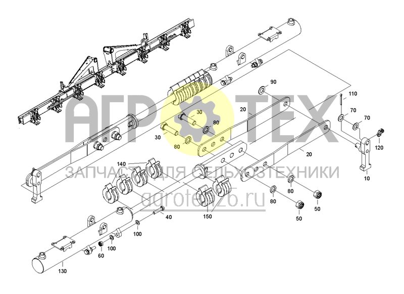 Чертеж  Гидр. VFG 9x75 см асимметр. (Pre 6000) (ETB-0000004578) 