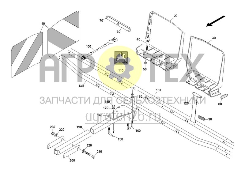 Чертеж  Освещение для движения по дороге автономная работа (ETB-0000004600) 