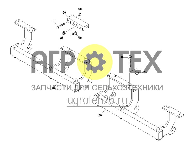 Чертеж  Стойка следорыхлителя (ETB-0000004613) 