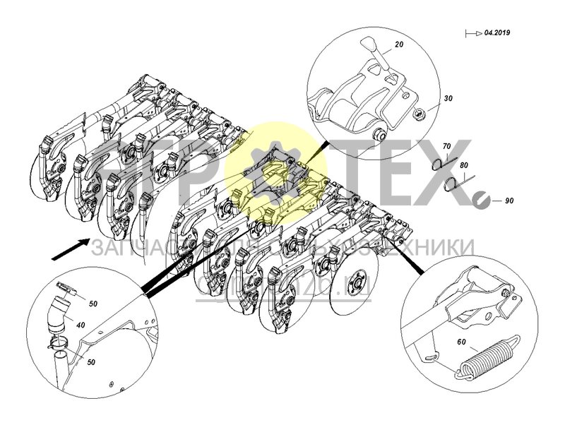 Чертеж  Комплект сошников Citan 12001 из 96 сошников RoTeC pro / pro-S (2) (ETB-0000004667) 