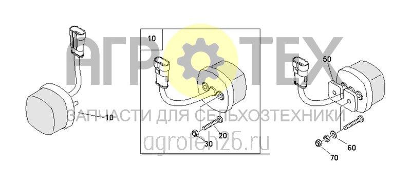 Чертеж  Габаритные огни (ETB-0000004818) 