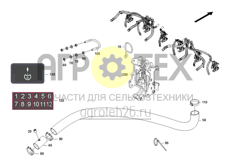 Чертеж  Расстояние между рядами 42,9 см - 7 рядов (1) (ETB-0000004843) 