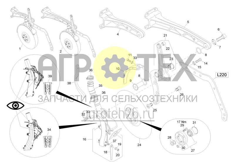  Комплект сошников TwinTeC (1) (ETB-0000004865)  (№26 на схеме)