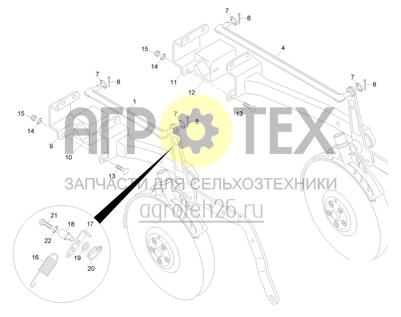 Чертеж  Комплект сошников TwinTeC (2) (ETB-0000004866) 