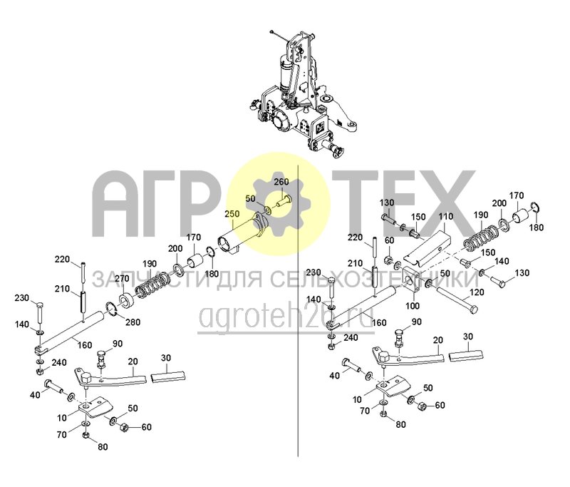 Чертеж  Фиксация в транспорт. полож. (ETB-0000005008) 