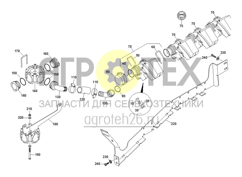  Клапаны секций CP+ (ETB-0000005030)  (№140 на схеме)