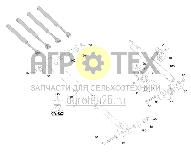 Чертеж  Гидравлическая регулировка давления сошников RoTeC (1) (ETB-0000005330) 