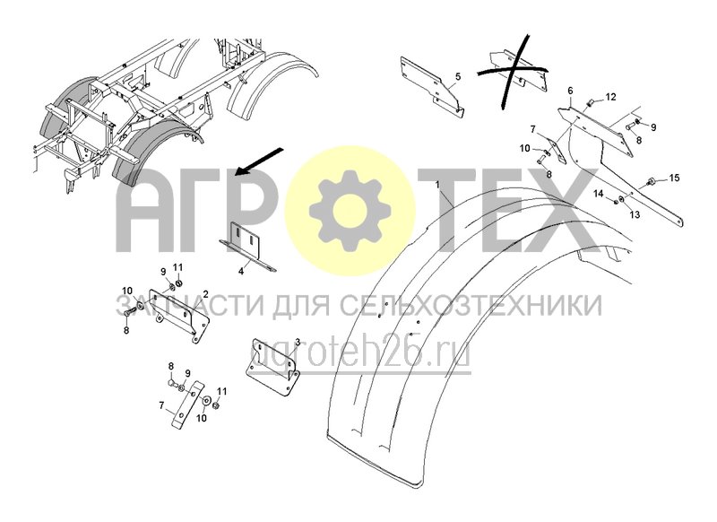  Крыло 700 мм (2) (ETB-0000005396)  (№12 на схеме)