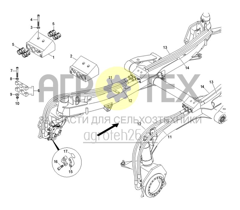 Чертеж  Ходовая часть для Pantera Standard / Pantera+ (8) (ETB-0000005424) 