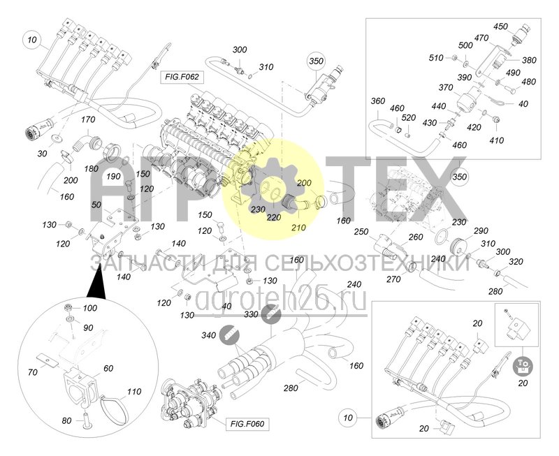  Арматура TG 5-секц. (2) (ETB-0000005428)  (№330 на схеме)