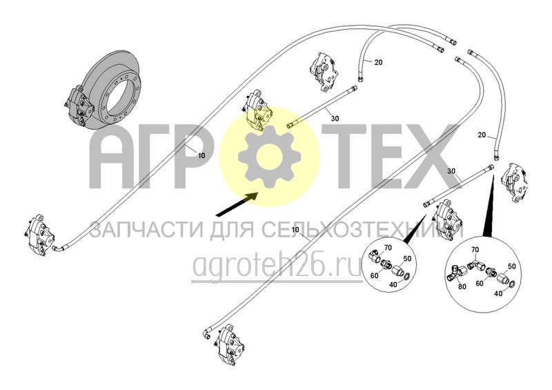 Чертеж  Ходовая часть для Pantera Standard / Pantera+ (5) (ETB-0000005448) 