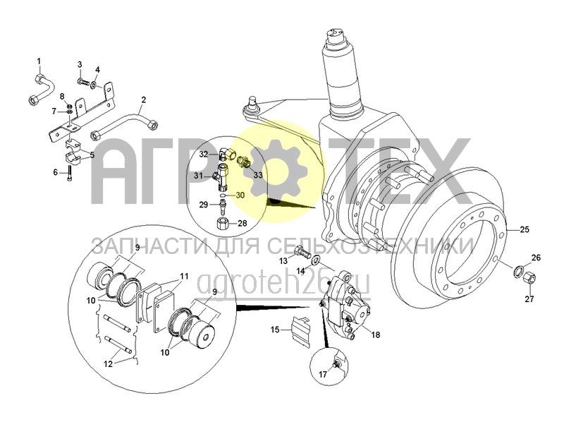  Ходовая часть для Pantera W Standard / Pantera W+ (4) (ETB-0000005465)  (№33 на схеме)