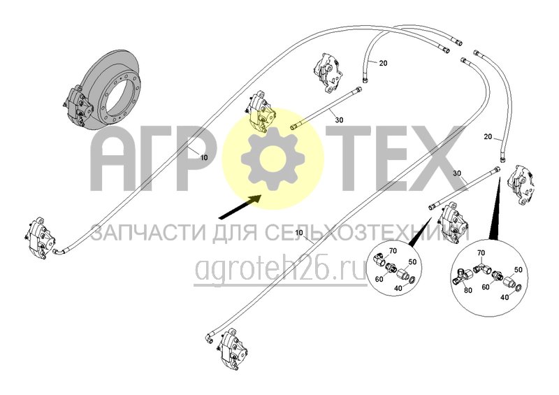 Чертеж  Ходовая часть для Pantera W Standard / Pantera W+ (5) (ETB-0000005466) 