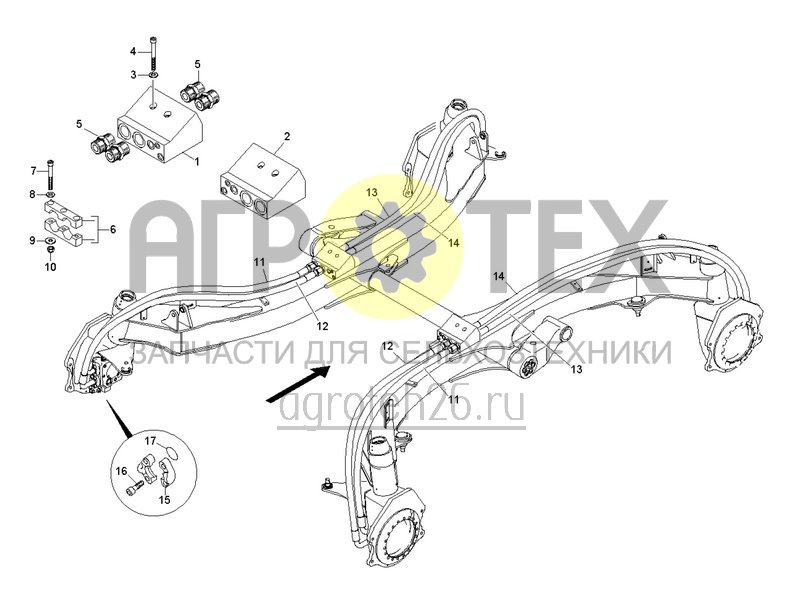  Ходовая часть для Pantera W Standard / Pantera W+ (8) (ETB-0000005473)  (№5 на схеме)