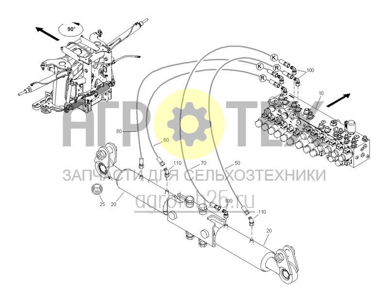 Чертеж  Гидравлика (4) CC NW319 SwingStop (ETB-0000005493) 