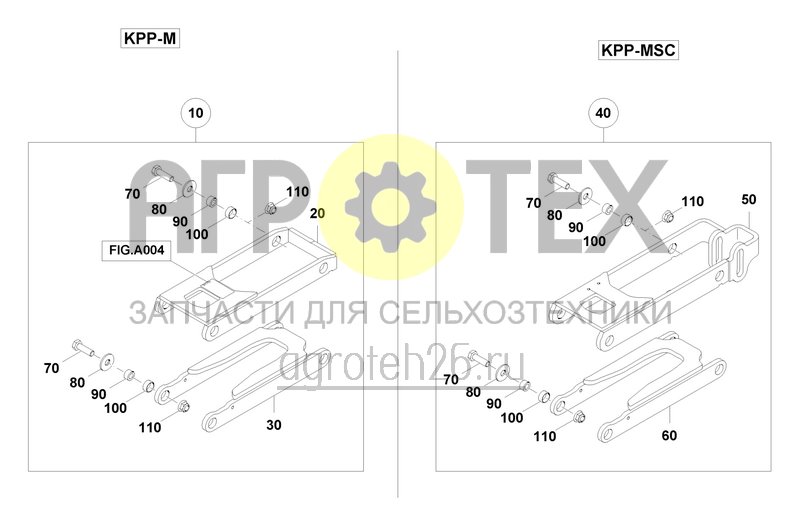 Чертеж  Комплект дооснащения опора KPP-M / MSC (ETB-0000005497) 