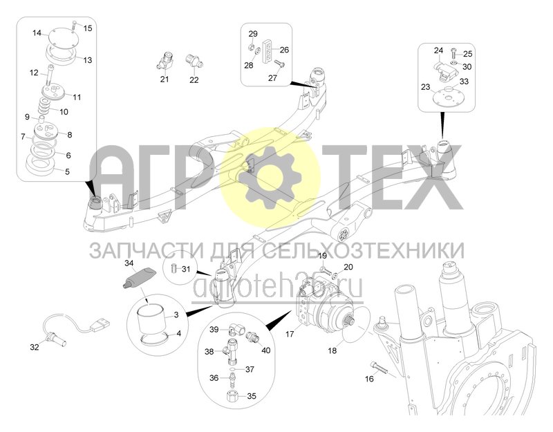  Ходовая часть для Pantera H Standard / Pantera H+ (2) (ETB-0000005505)  (№5 на схеме)