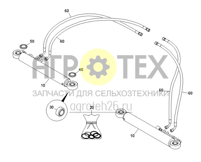  Ходовая часть для Pantera H Standard / Pantera H+ (10) (ETB-0000005517)  (№50 на схеме)