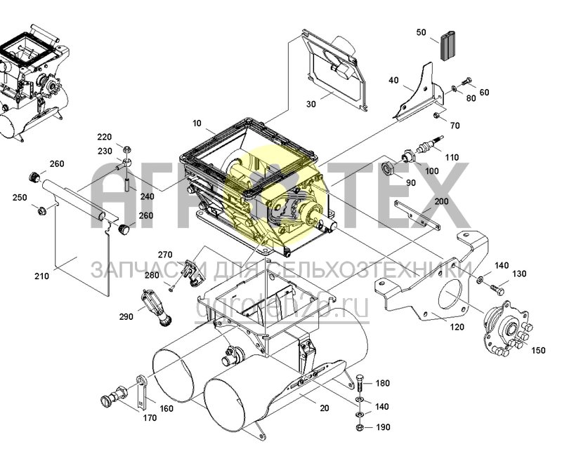  Дозатор 13000L справа, механический (ETB-0000005571)  (№10 на схеме)