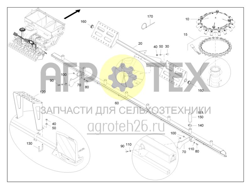 Чертеж  GreenDrill DMC 3&nbsp;м / распределитель (ETB-0000005731) 