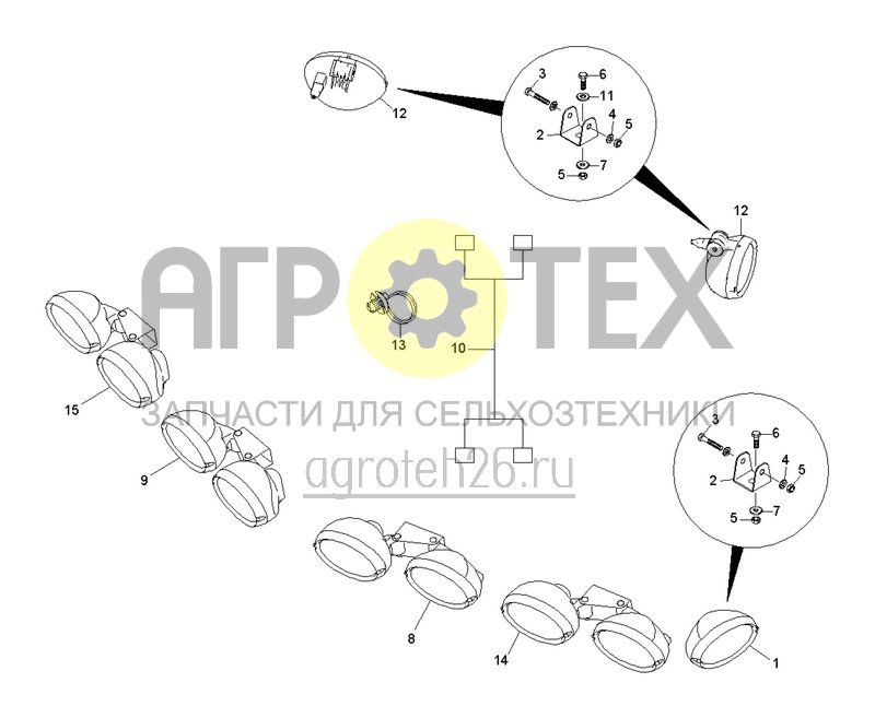 Чертеж  Галогенное рабочее освещение (ETB-0000005796) 