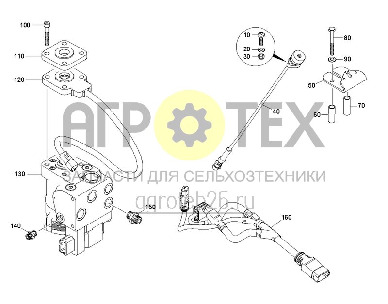 Чертеж  Автоматическое рулевое управление с набором Steer Ready (ETB-0000005805) 