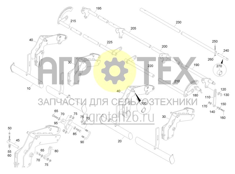 Чертеж  Выравнивающий брус с ??? (ETB-0000005953) 