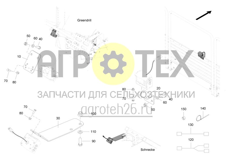 Чертеж  Монтажный комплект для камеры заднего вида DMC (ETB-0000005987) 