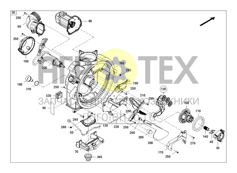  Привод распределителя ElectricDrive 1.5 (ETB-0000006024)  (№110 на схеме)