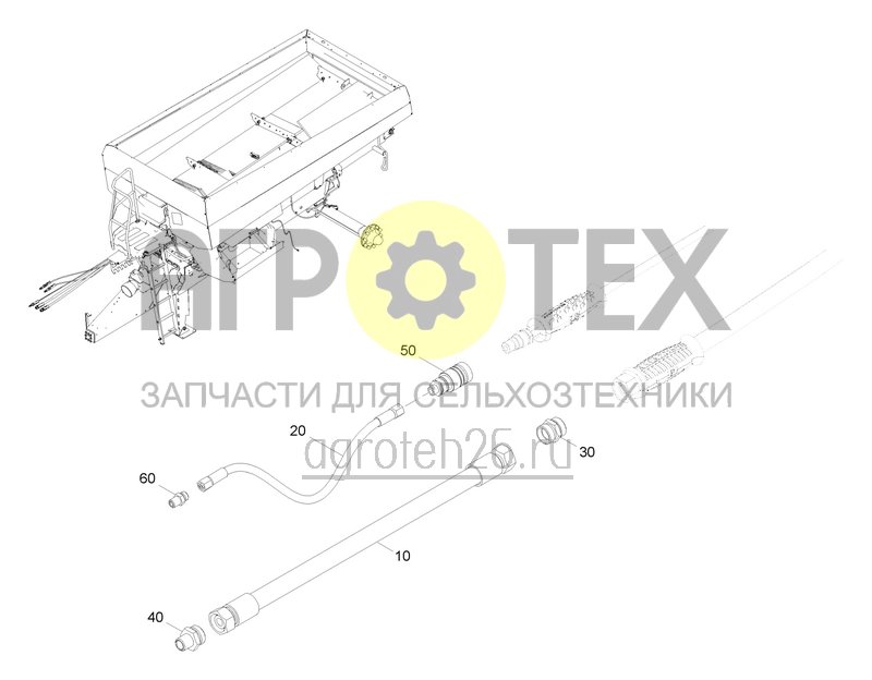 Чертеж  Комплект шлангов для США и Канады (ETB-0000006093) 