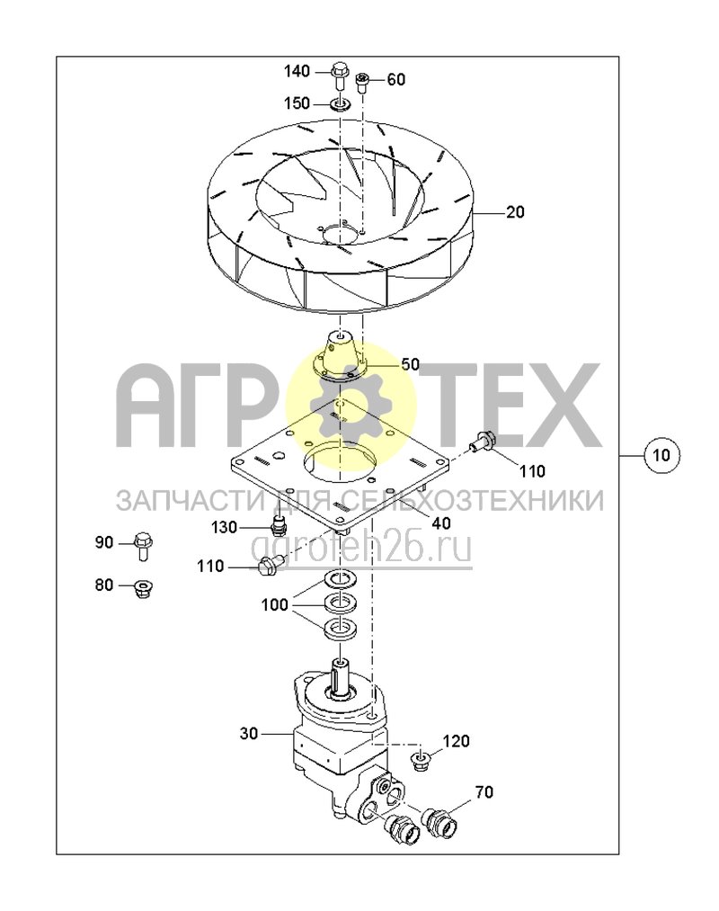 Чертеж  Umr?stsatz Gebl?se mit Axialkolbenmotor (ETB-0000006237) 