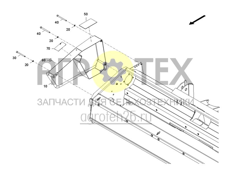 Чертеж  Защита ремня / справа (ETB-0000006272) 