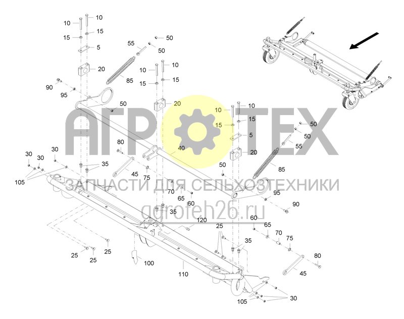 Чертеж  Опорная рама (1) (ETB-0000006273) 