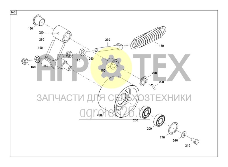 Чертеж  Привод продольного шнека (3) (ETB-0000006284) 