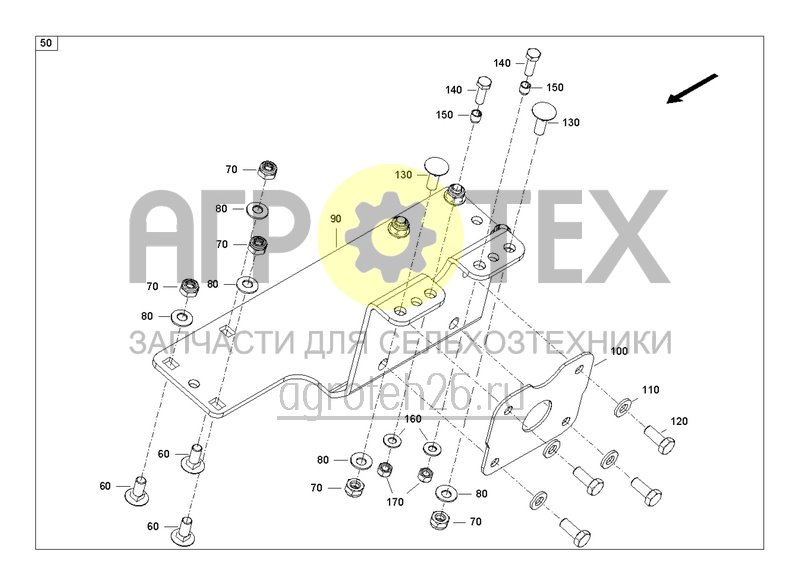 Чертеж  Продольный шнек (2) (ETB-0000006299) 