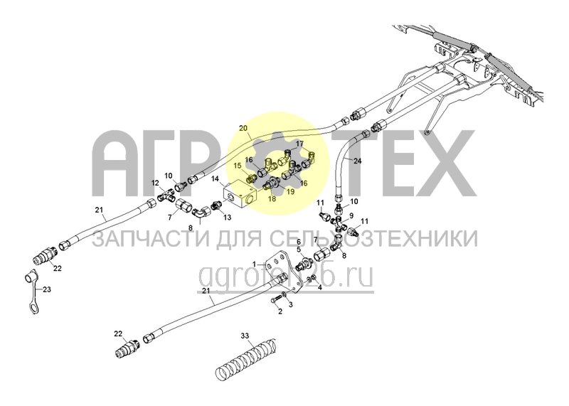 Чертеж  Гидравлика складывания (3) с 5.2022 (ETB-0000006346) 