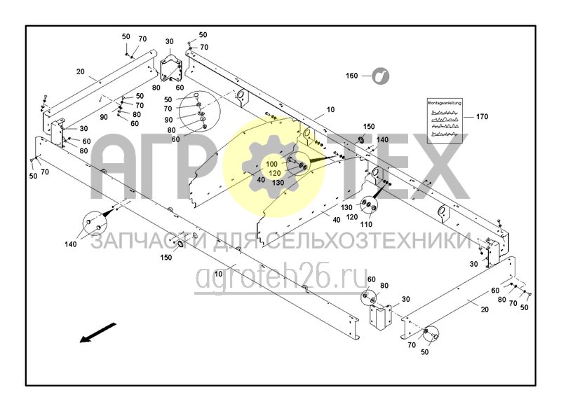 Чертеж  Насадка для бункера DMC 1200 л (ETB-0000006405) 