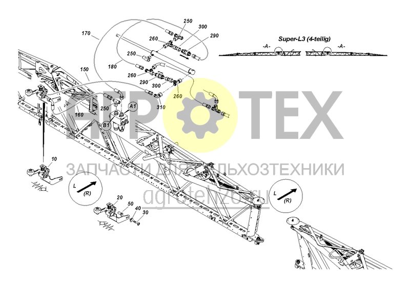 Чертеж  Externe Endlagend?mpfung Mittelausleger A (ETB-0000006487) 