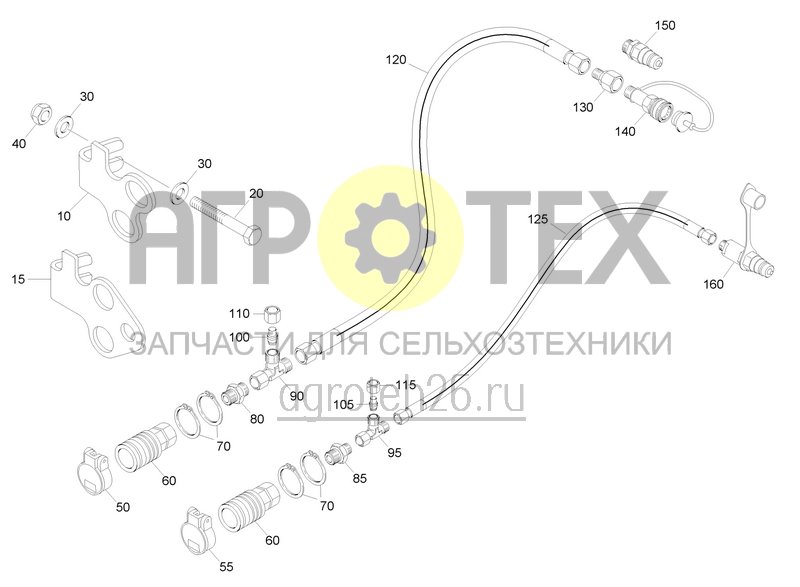 Чертеж  Hydraulische Anschlusseinheit (ETB-0000006519) 