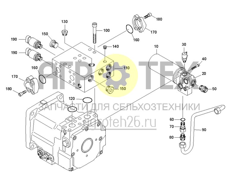  Hydraulikpumpen (5) (ETB-0000006561)  (№140 на схеме)