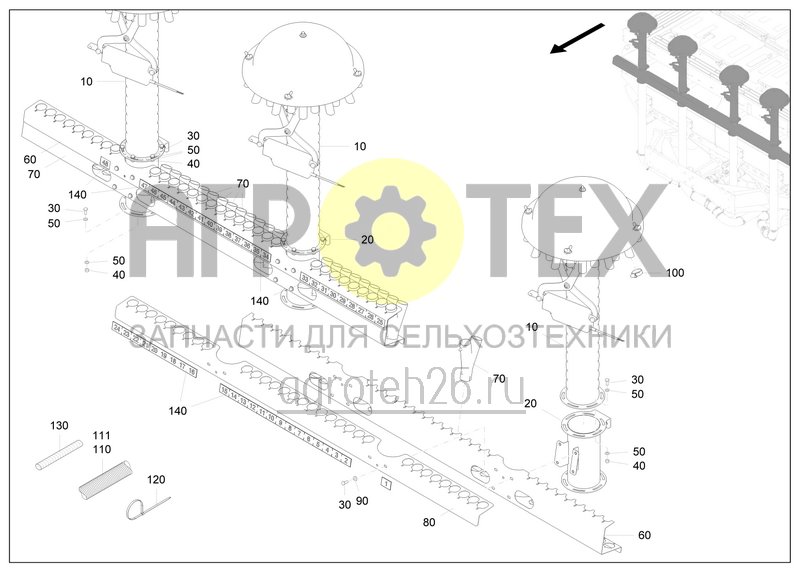 Чертеж  Verteilung Saat/D?nger 4X 24-6 9M (ETB-0000006564) 