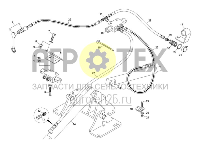 Чертеж  Hydraulik Spuranrei?er KE3002-190 (ETB-0000006704) 