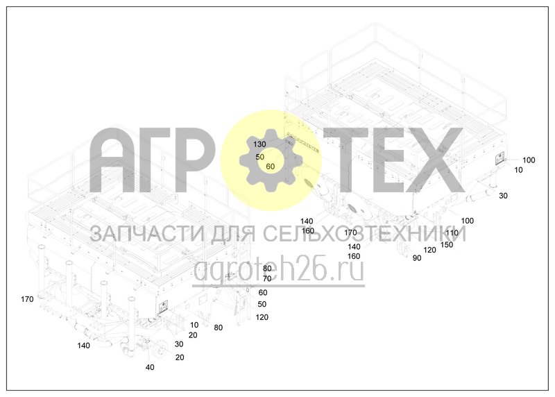  Heckteil 1300 L Folierung (ETB-0000006742)  (№150 на схеме)